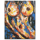 Painting by Numbers Art Nude Woman Two-Tone